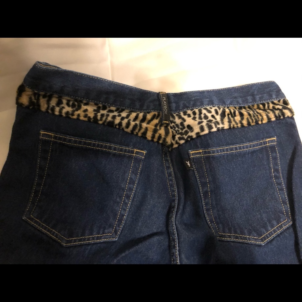 PLAYBOY Cheetah Boot-cut Jeans